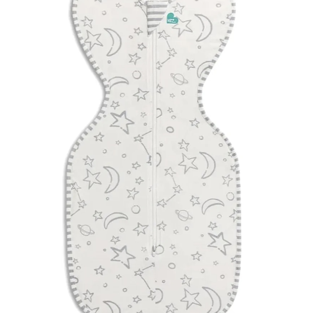 Love to Dream Swaddle UP Silky-Lux 1.0 TOG, Gray, Medium, 13-19 lbs, Super Soft